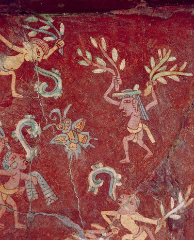 Fresco from the Palace of Tepantitla by Teotihuacan